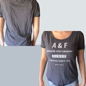A&F. Gray tee shirts
